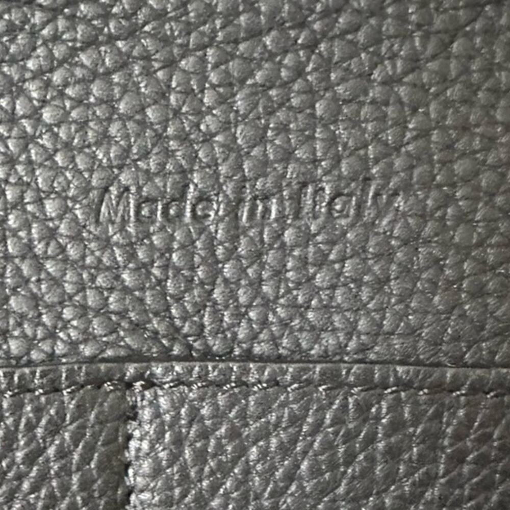 Celine Phoebe Philo Med Tri-Fold Black Shoulder Bag Grained Leather Authentic - Picture 14 of 16